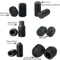 Fixation de vis noir Nylock hexagone vis de réglage pointe de tasse en acier inoxydable/laiton M1.7 M2 M4 M5 M6 Torx avec broche