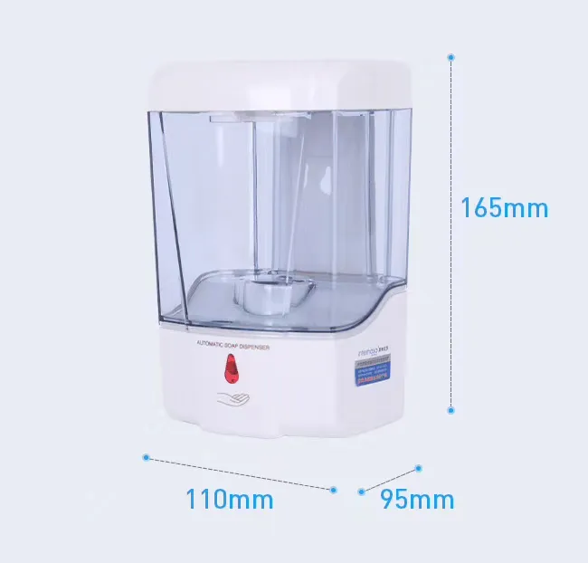 cheap price with stock fast delivery wall mounted Soap Dispenser Hand Liquid Dispenser Auto Sensor gel Dispenser 630ML CE/FCC