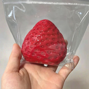 Viral Durable Soft Sensory <b>Squeeze</b> Toy Strawberry Stress & Anxiety Relief Fidget <b>Ball</b> Emulational Fruit Gel Unisex 14 Years & up - Product Image 2