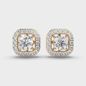 Solitario de 1,2 quilates en cojín, tachuelas de diamante, el mejor corte elegante, solitario, oro sólido, laboratorio, Diamante cultivado, compromiso, boda - Product Image 4