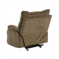 Fauteuil inclinable électrique SX-81656, design moderne, construction en tissu et contreplaqué, ressorts ensachés en coton densité 25, métal extensible