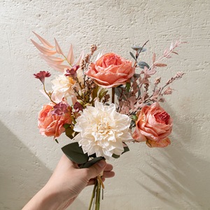 CallaFloral Ramo de Flores Artificiales de Rosa, Tela Plástica Tejida, Decoración del Hogar, Adorno para Pared CF02110 - Product Image 2