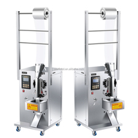 Machine d'emballage compacte à trois soudures latérales pour liquides, 10-18 sachets/min, pour jus, vinaigre, sauce soja, eau, glaçons, remplissage et scellage de petits sachets