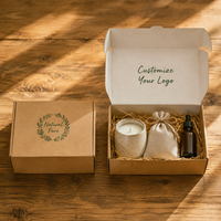 Boîtes d'emballage en carton ondulé de haute qualité, personnalisées avec logo en relief, écologiques, en matériaux recyclés, pour bougies et huiles essentielles, vente en gros
