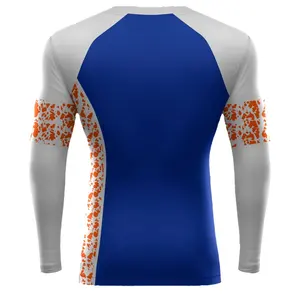 Custom dye sublimation printing boy rash guard suit underwear top