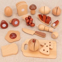Juguete de Cocina de Madera en Miniatura, Juego de Simulación Educativo con Frutas y Verduras Cortables