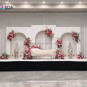 Arco de Lujo para Decoración de Bodas y Fiestas, Soporte de Arco Blanco de 3 Piezas para Decoración de Eventos - Product Image 1