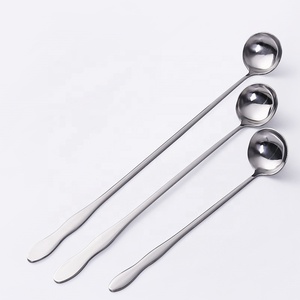 Cuchara de Degustación <span class=keywords><strong>para</strong></span> <span class=keywords><strong>Chef</strong></span> con Mango Largo, Cuchara de Acero Inoxidable, Cuchara Larga <span class=keywords><strong>para</strong></span> Bodas, Fiestas, Navidad, Herramienta de Metal Duradera - Product Image 1