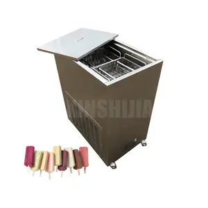 Commercial stainless steel automatic ice-cream lolly maker 4 moulds fruit ice popsicle machine