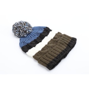 Chapeaux d'hiver tricotés de style coréen fournis par le fabricant, épaissis, en tricot torsadé jacquard à pois, vêtements chauds, masques - Product Image 5