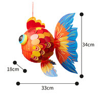 Lampe Dragon en Papier Faite Main DIY avec Lumières LED, Thème Festival Chinois, Jouet Éducatif pour Enfants de 5 à 7 Ans