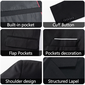 Nuova Giacca <span class=keywords><strong>da</strong></span> <span class=keywords><strong>Uomo</strong></span> Classica Business Abbigliamento Formale e Casual Tinta Unita Personalizzabile <span class=keywords><strong>da</strong></span> Matrimonio Slim Fit <span class=keywords><strong>Blazer</strong></span> <span class=keywords><strong>da</strong></span> Completo Formale - Product Image 6