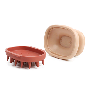 Brosse de massage portative double couleur en TPR avec coussin d'air pour animaux de compagnie, pour chiens et chats à poils longs et courts, outil de toilettage pour <span class=keywords><strong>la</strong></span> salle de bain - Product Image 2