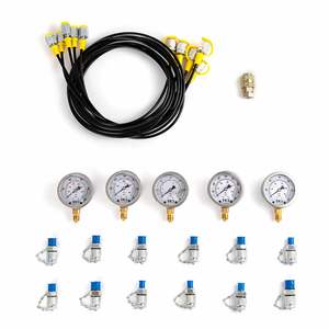 Kit de Prueba de Presión Hidráulica Universal de 5 Manómetros - Product Image 2