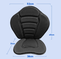 Siège gonflable pour planche à pagaie avec dossier pliable en tissu – Chaise de plage confortable pour kayak en mer et détente sur le rivage