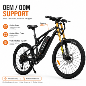 Bicicleta Eléctrica al por Mayor, 27.5 Pulgadas, 750W, 48V, 20Ah, 80km de Autonomía, Cuadro de Aleación de Aluminio, Logotipo Personalizado de Fábrica - Product Image 1