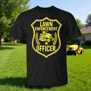 Camiseta de Oficial de Control de Jardines, Negra, Promocional para Hombre - Product Image 3