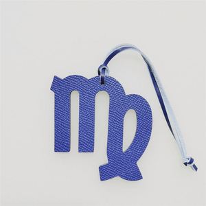Premium Genuine Leather Virgo Zodiac Bag Charm Luxury Astrology Pendant Elegant Handbag <b>Car</b> Hanging <b>Ornament</b> for Gifts - Product Image 2