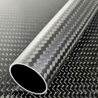 Tuyaux en fibre de carbone 100 % à prix d'usine, diamètre personnalisable, haute résistance, pour applications structurelles