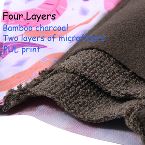 Coussinets <span class=keywords><strong>pour</strong></span> incontinence <span class=keywords><strong>urinaire</strong></span> au charbon de bambou respirant taille personnalisée directe de l'usine coussinets menstruels féminins en tissu réutilisables <span class=keywords><strong>pour</strong></span> femmes - Product Image 4