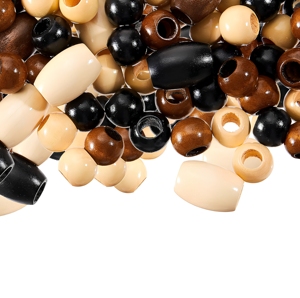 Wood Beads Round Loose Natural Color for Jewelry Making Bulk Pack - Product Image 1