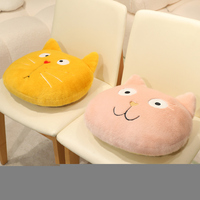 Coussins et oreillers en gros, expressions faciales amusantes de chat, siège de chaise pour voiture, pour les toilettes