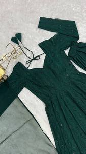 Latest Georgette Fabric Anarkali Dress for Women Trendy Long <b>Flared</b> Anarkali Suit Indian Wedding Party Wear Ladies Outfit - Product Image 2
