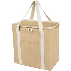 Sac isotherme en jute 19L, merchandising durable - Product Image 1