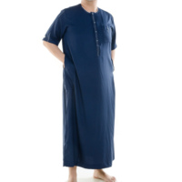 Vêtements islamiques Qamiss Daffah en POLYESTER pour hommes Meilleures ventes de vêtements islamiques pour hommes Thobe Jubba arabe de Dubaï pour garçons