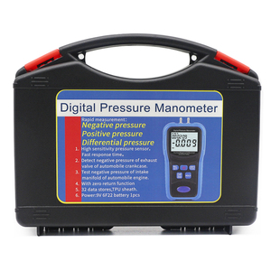 Manometer <span class=keywords><strong>Professional</strong></span> Barometer Differenz druck messer Dual Port Gasdruck prüfer - Product Image 6