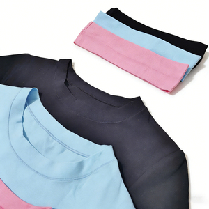 OEM高品質レディースラウンジウェアセット ツーピースセット エレガントなラグランスリーブ ヨガパンツ ヘアバンド付き女性用衣料 - Product Image 4