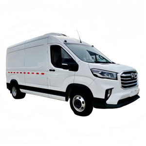 Camioneta Refrigerada Pequeña Tipo Van, Camión Aislado Pequeño, Vehículo de Transporte de Alimentos y Productos Congelados con Placa Azul, Fabricante Original - Product Image 1