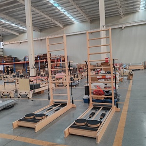 Attrezzatura Fitness per Yoga e <span class=keywords><strong>Pilates</strong></span>, Trainer da Parete con Scala Scorrevole Bidirezionale - Product Image 3