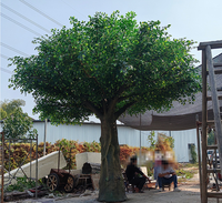 Arbre artificiel, décoration de colonne et de plafond à grande échelle pour les restaurants et les hôtels, plantes vertes