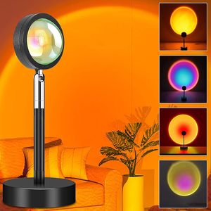 New High Quality Modern Black Sunset <b>Projector</b> Lamp LED 180 Degree Rotation Projection <b>Light</b> for Home Decoration - Product Image 1