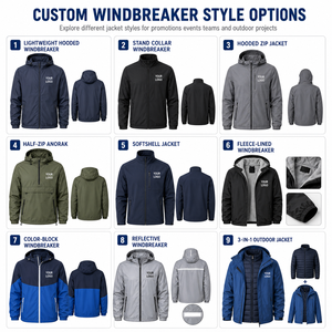 Custom Outdoor Workwear Jacket Water Repellent Windproof Breathable Hooded Team Staff Corporate Uniform Jacket - Product Image 5
