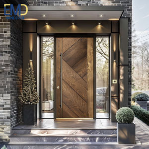 Puertas Dobles Francesas con Combinación de Madera y Vidrio - Product Image 3