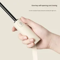 Parapluie 12 os de grande taille pour femmes Entièrement automatique à double usage Soleil et pluie Design moderne pliable avec protection UV et solaire