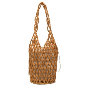 Sac fourre-tout ajouré en perles de bois tissées à la main de Thaïlande pour les voyages <span class=keywords><strong>et</strong></span> les sorties, sac à bandoulière perlé fait main du <span class=keywords><strong>Vietnam</strong></span> pour femme - Product Image 6
