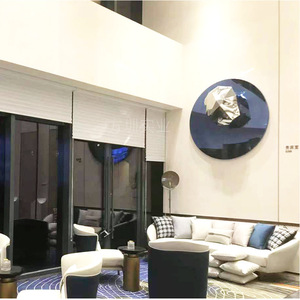 Décoration murale en résine irrégulière plaquée or, art décoratif moderne pour hôtel, villa, chambre - Product Image 3