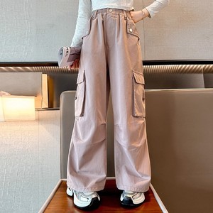 Pantalons <span class=keywords><strong>cargo</strong></span> à jambes larges en PU imprimé pour filles, automne-hiver, pour grandes filles, élèves du collège, danse de rue, tendance, cool - Product Image 3