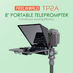 Feelworld tp2a 8 "HD teleprompter <span class=keywords><strong>Kit</strong></span> OEM nhà máy trực tiếp với điều khiển từ xa ống kính Adapter cho DSLR/điện thoại/máy tính bảng video sản xuất - Product Image 2
