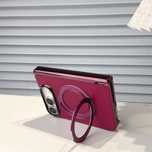Nueva Funda Magnética para Teléfono de Cuero PU con Electrochapado para iPhone Duo con 360 °   Soporte giratorio con cubierta rígida a prueba de golpes - Product Image 6