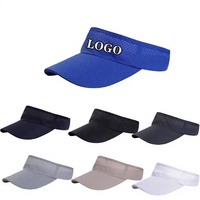 Visière respirante à séchage rapide anti-UV à large bord pour activités de plein air, sports et voyages - 100% polyester unisexe