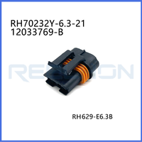 Connecteur automobile étanche à 2 broches RH70232Y-6.3-21 12033769 avec porte-fusible scellé pour faisceau de câblage électrique automobile