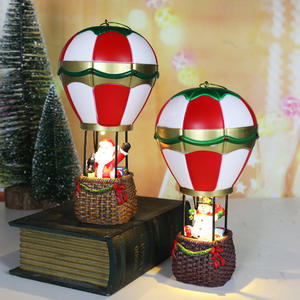 Nouveau noël montgolfière résine ornements père noël bonhomme <span class=keywords><strong>de</strong></span> neige <span class=keywords><strong>cheminée</strong></span> veilleuse noël ornements décoratifs cadeaux - Product Image 3