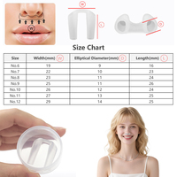 Retenedor Nasal de Fábrica para Rinoplastia, Férula Nasal de Silicona para Recuperación de Rinoplastia, 7 Tamaños