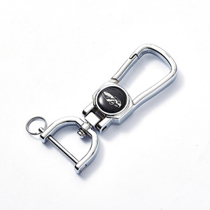 A3973 Metal <b>Car</b> Keychain Zinc Alloy Chrome Plated <b>Key</b> <b>Ring</b> For Men <b>Car</b> Accessories - Product Image 2