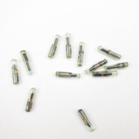 Etiqueta de cristal de identificación de animales RFID para perro y gato, implante de microchip, tubo de vidrio inyectable para mascotas