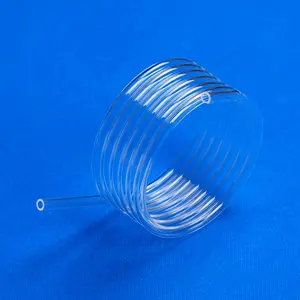 Quartz Glass Bend Custom quartz tube heating element High quality quartz glass spiral tube